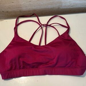 Old Navy Active Strappy Magenta Sports Bra